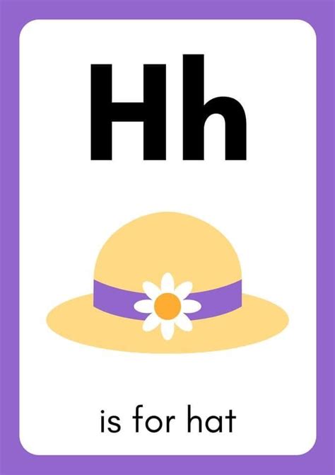 h for alphabet